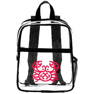 Custom EventGuard Clear Stadium Backpack (10" x 12" x 4")