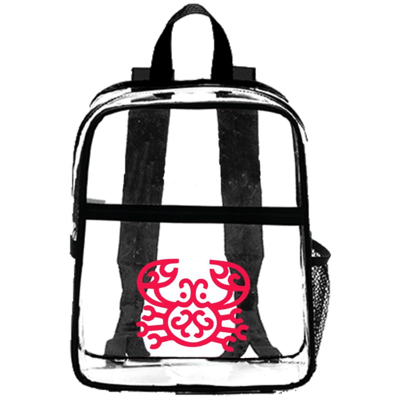 Custom EventGuard Clear Stadium Backpack (10" x 12" x 4")