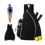 Custom Fiberglass Pickleball Racket Paddle & Ball Set w/ Backpack