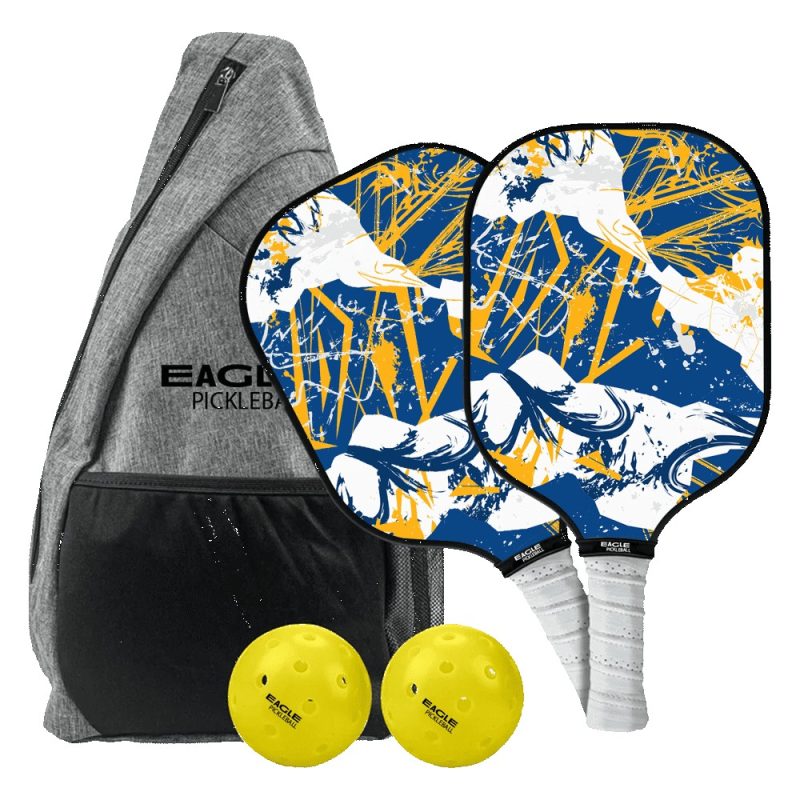 Custom Glass Fiber Pickleball Set w/ Backpack - 1