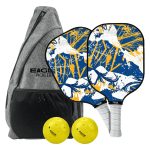 Custom Glass Fiber Pickleball Set w/ Backpack