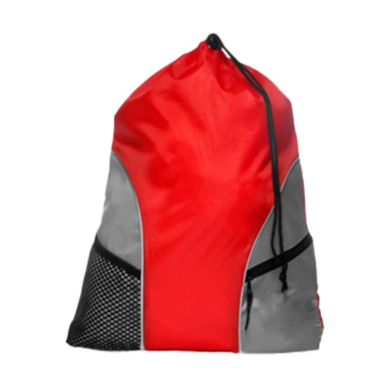 Custom Gym Backpack w/Drawstring Closure & Mesh Front Pockets (18.5"x16") - 1