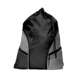 Custom Gym Backpack w/Drawstring Closure & Mesh Front Pockets (18.5"x16") - 2
