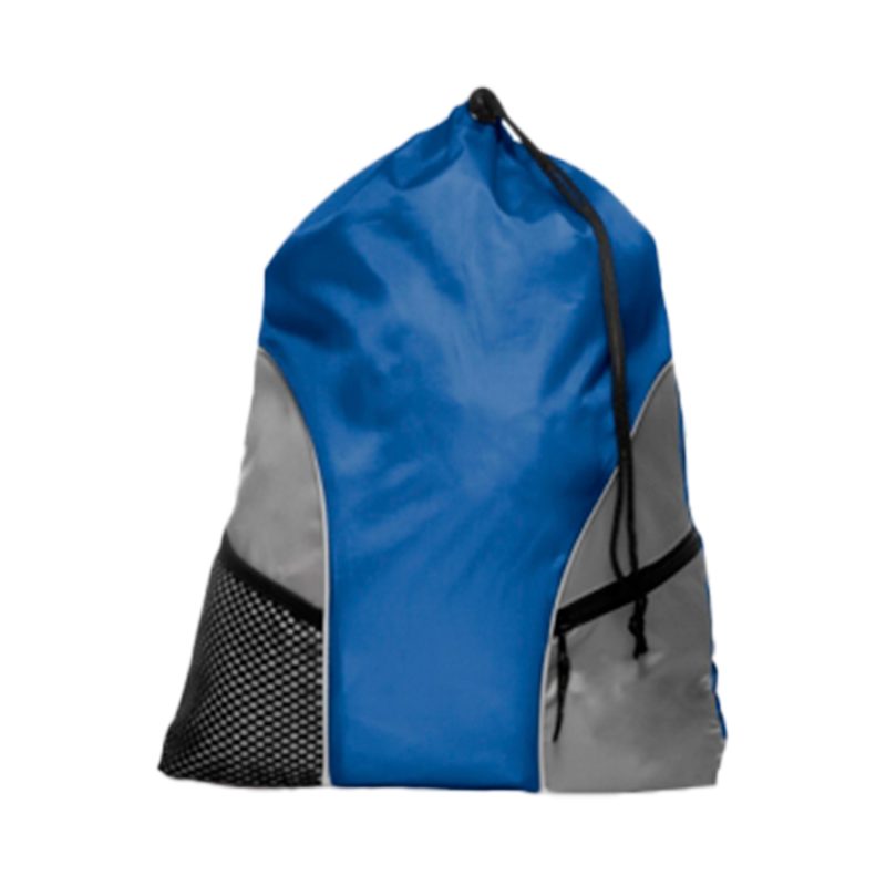 Custom Gym Backpack w/Drawstring Closure & Mesh Front Pockets (18.5"x16") - 3