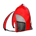 Custom Gym Backpack w/Drawstring Closure & Mesh Front Pockets (18.5"x16") - 4