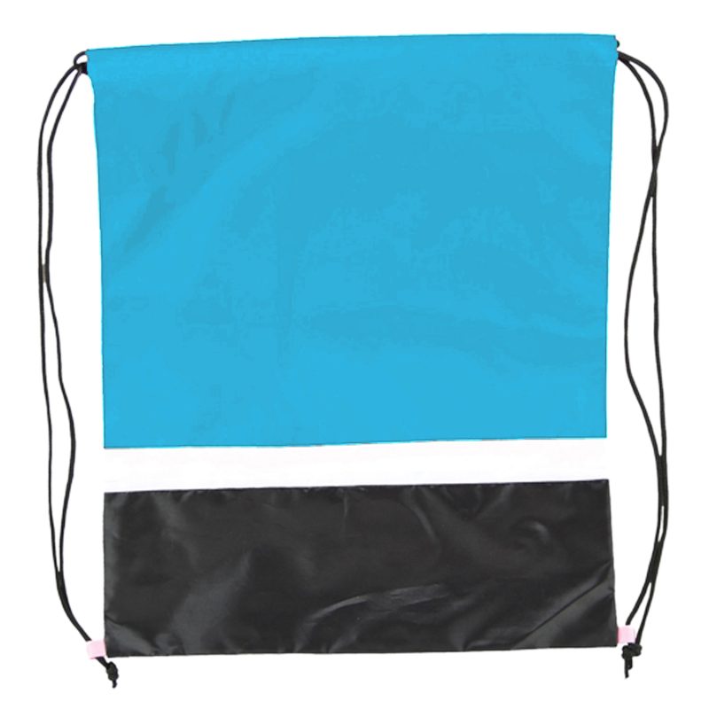 Custom Gym Dual Color Team Bags Three-Tone Drawstring Backpack (15" x 18") - 1
