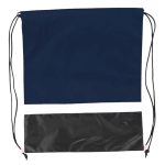 Custom Gym Dual Color Team Bags Three-Tone Drawstring Backpack (15" x 18") - 6
