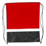 Custom Gym Dual Color Team Bags Three-Tone Drawstring Backpack (15" x 18") - 7