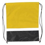 Custom Gym Dual Color Team Bags Three-Tone Drawstring Backpack (15" x 18") - 8