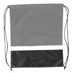 Custom Gym Dual Color Team Bags Three-Tone Drawstring Backpack (15" x 18") - 9