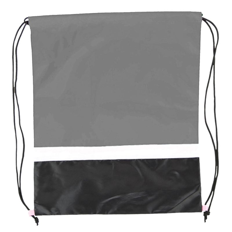 Custom Gym Dual Color Team Bags Three-Tone Drawstring Backpack (15" x 18") - 9