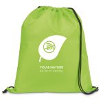 Custom Heavy Duty 210D Polyester Drawstring Cinch Up Backpack (14" x 17")