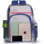 Custom Heavy Duty Clear PVC Transparent Backpack (16.5"x14"x5.3") - 4