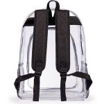 Custom Heavy Duty Clear PVC Transparent Backpack (16.5"x14"x5.3") - 6