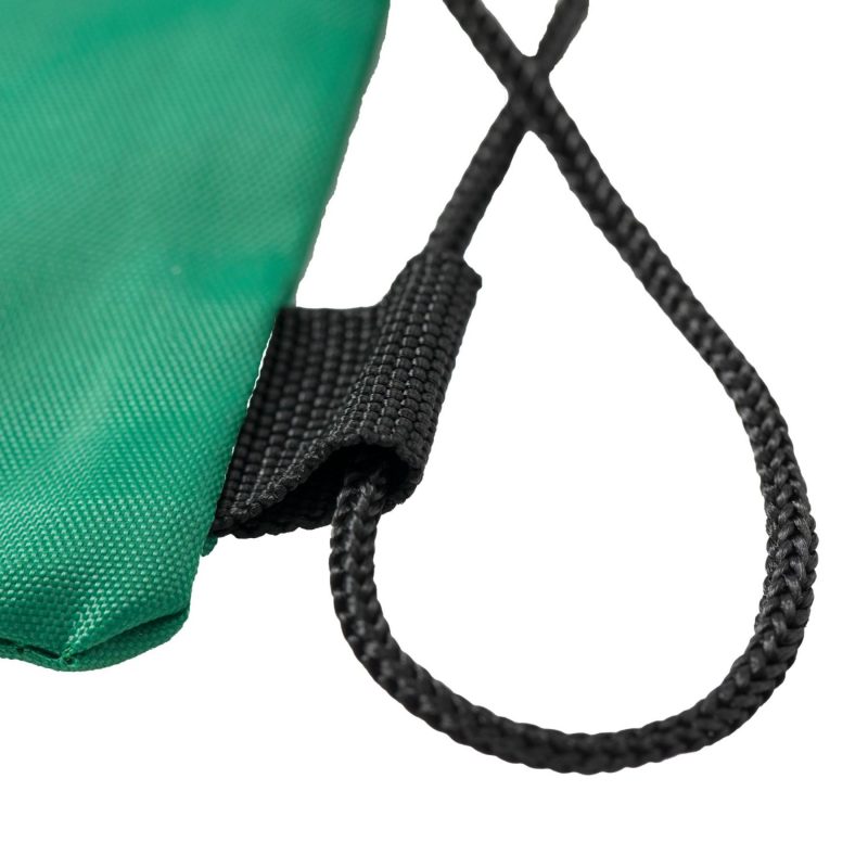 Custom Heavy Duty Drawstring Cinch Up Side Mesh Pocket Backpack (15" x 18") - 3