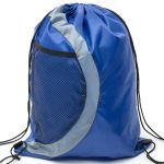 Custom Heavy Duty Drawstring Cinch Up Side Mesh Pocket Backpack (15" x 18") - 8