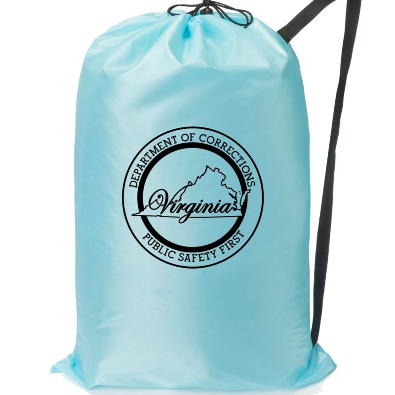 Custom Heavy Duty Extra-Large Laundry Drawstring Backpack (30" x 45") - 1