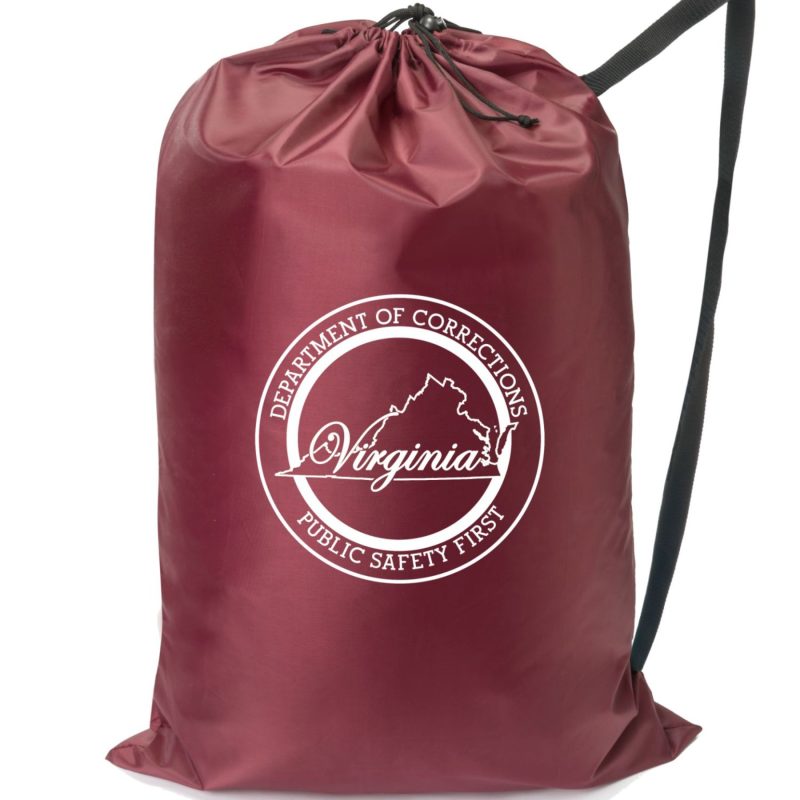 Custom Heavy Duty Extra-Large Laundry Drawstring Backpack (30" x 45") - 2