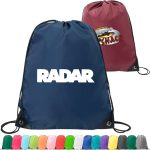 Custom Heavy Duty Full Color Drawstring Backpack w/ Reinforced Edge (14" x 18")