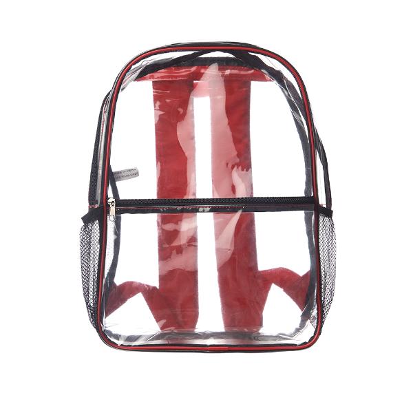 Custom Heavy Duty Multi-Function PVC Transparent Backpack (11"W X 15.50") - 5