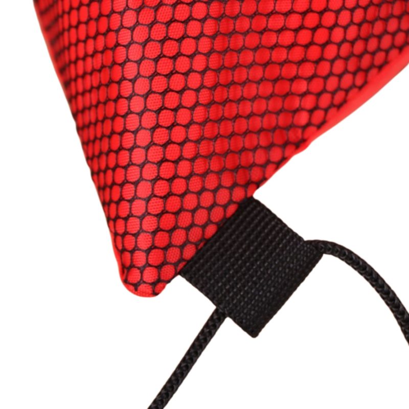 Custom Heavy Duty Tri Color w/ Slip & Side Mesh Pocket Drawstring Backpack (13" x 17") - 2