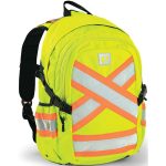 Custom Hi Viz Reflective Piping-X Two Tone Safety Workwear Backpack