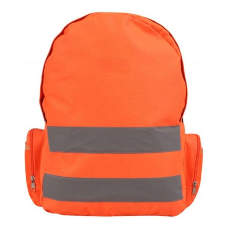 Custom Hi Viz Reflective Tape Utility Safety Backpack - 4