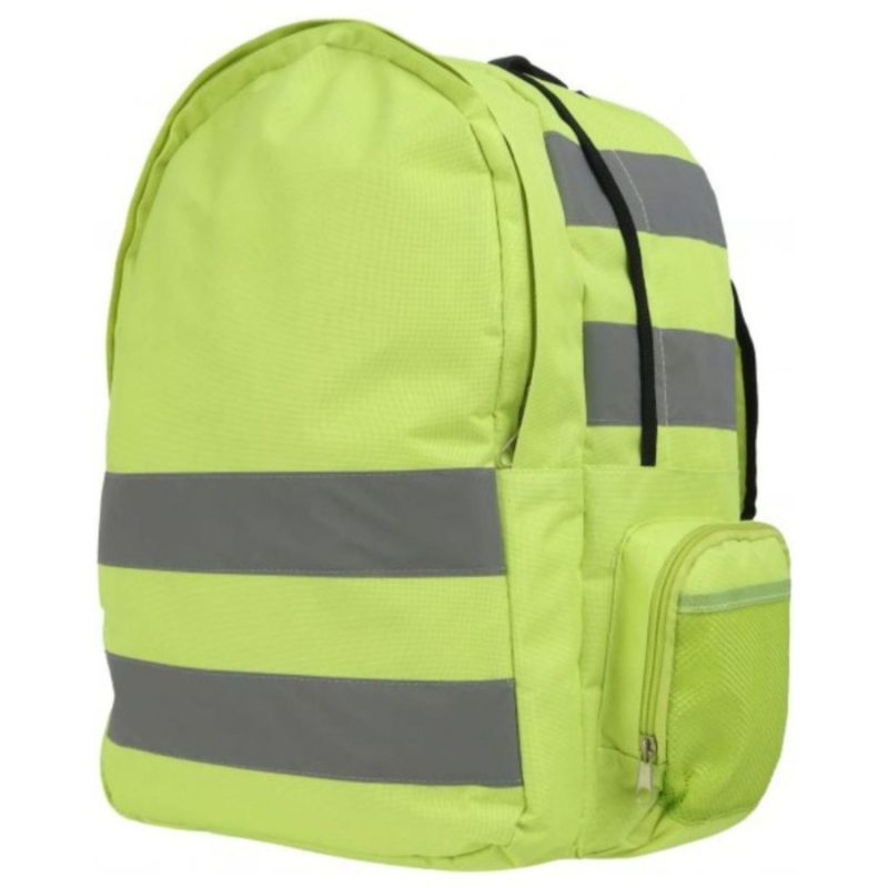 Custom Hi Viz Reflective Tape Utility Safety Backpack