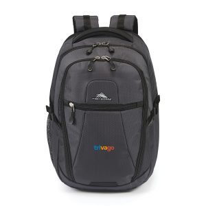 Custom High Sierra Fairlead Laptop Backpack - Mercury-Black