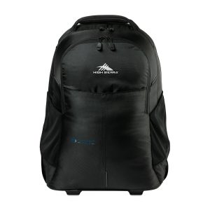 Custom High Sierra Powerglide Pro Wheeled Backpack - Black