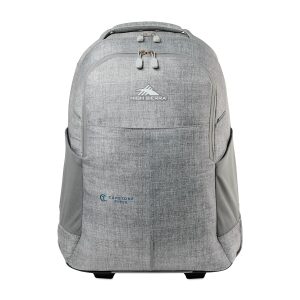 Custom High Sierra Powerglide Pro Wheeled Backpack - Silver Heather