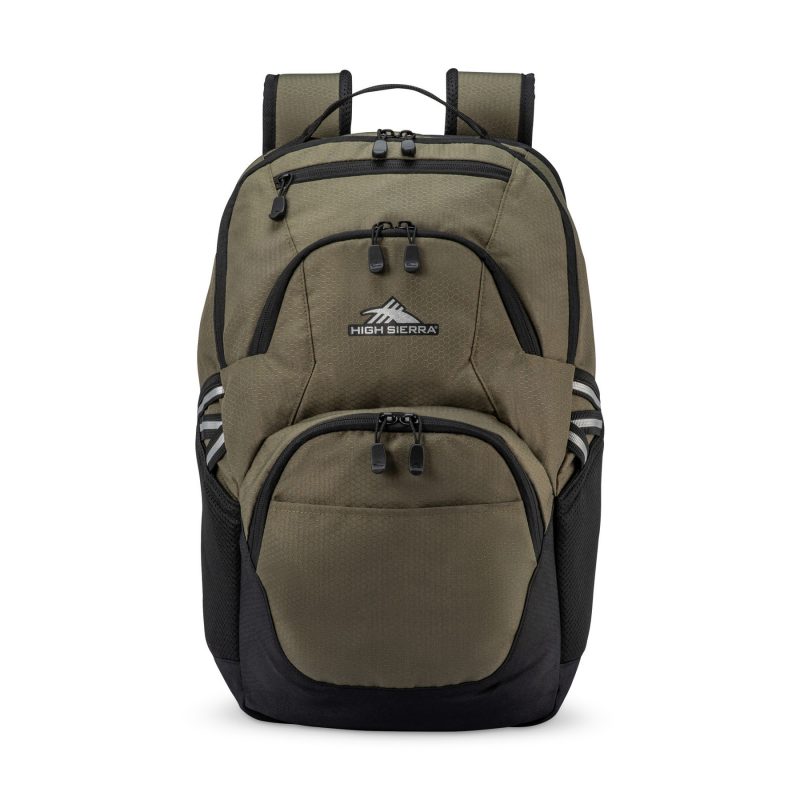 Custom High Sierra Swoop SG Laptop Backpack - Olive - 1
