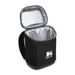 Custom Igloo Day Chiller Recycled Poly Backpack 12 Can Soft Cooler - Black - 2
