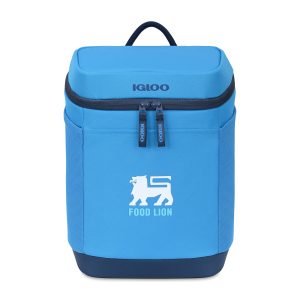 Custom Igloo Day Chiller Recycled Poly Backpack 12 Can Soft Cooler - Brilliant Blue