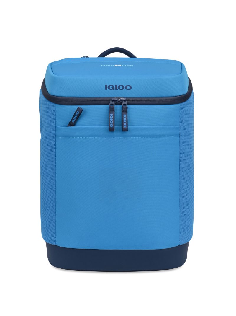 Custom Igloo Day Chiller Recycled Poly Backpack 24 Can Soft Cooler - Brilliant Blue - 1
