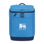 Custom Igloo Day Chiller Recycled Poly Backpack 24 Can Soft Cooler - Brilliant Blue
