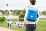 Custom Igloo Day Chiller Recycled Poly Backpack 24 Can Soft Cooler - Brilliant Blue - 5