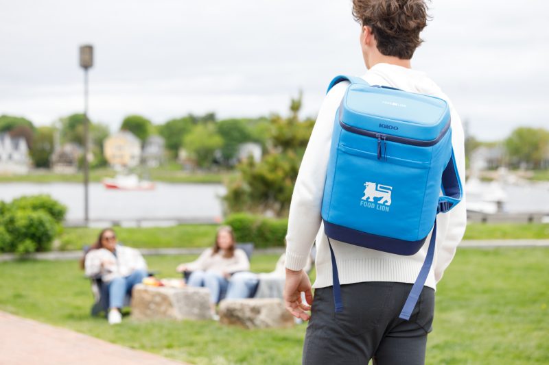 Custom Igloo Day Chiller Recycled Poly Backpack 24 Can Soft Cooler - Brilliant Blue - 5