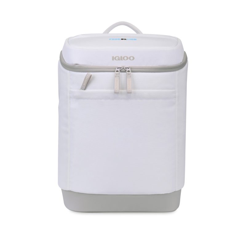 Custom Igloo Day Chiller Recycled Poly Backpack 24 Can Soft Cooler - Cloud White - 1