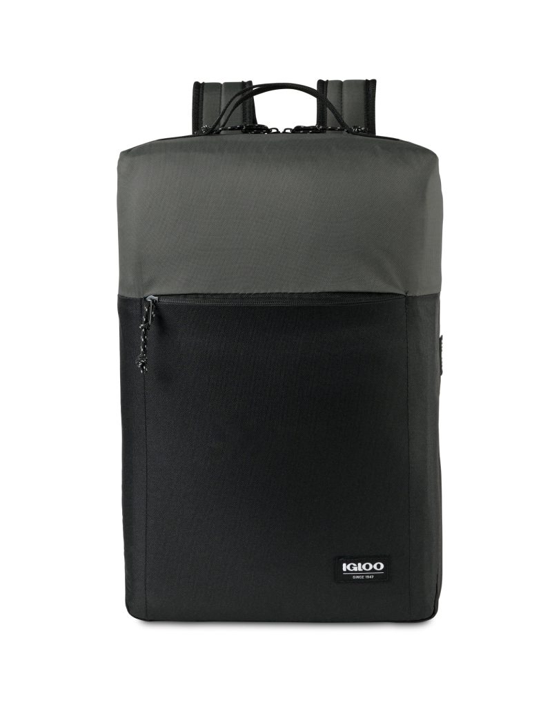 Custom Igloo Fundamentals Lotus Backpack Cooler - Black-Dark Grey - 1