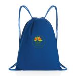 Custom Impact AWARE Recycled Cotton Cinchpack 145g - Blue
