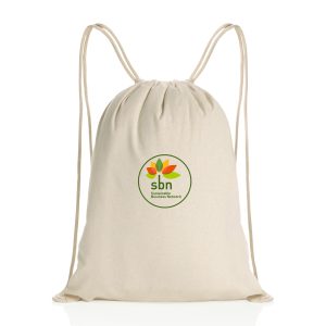 Custom Impact AWARE Recycled Cotton Cinchpack 145g - Off White