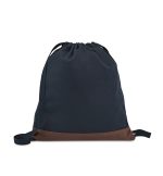 Custom Ivy Recycled Cotton Cinchpack - AWARE - Navy - 1