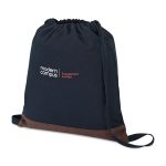 Custom Ivy Recycled Cotton Cinchpack - AWARE - Navy - 2