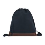 Custom Ivy Recycled Cotton Cinchpack - AWARE - Navy - 3