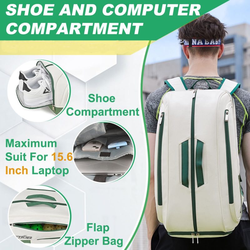 Custom Janitza Leather Pickleball Backpack - 9