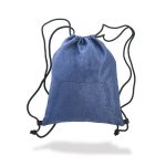 Custom Jersey Drawstring Bag Front Pocket Sports Backpacks (17.00" x 13.5") - 3