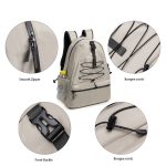 Custom Large Capacity Tennis Backpack Unisex Pickleball Bag with Shoe Compartment Holds 4 Rackets Outdoor - 5