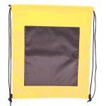 Custom Large Front Pocket Dual Color Drawstring Backpack (15" x 18") - 1