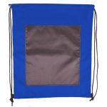 Custom Large Front Pocket Dual Color Drawstring Backpack (15" x 18") - 6